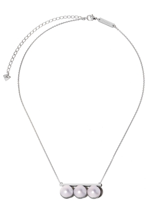 TASAKI 18kt white gold Balance Unite diamond and South Sea pearl pendant - Silver