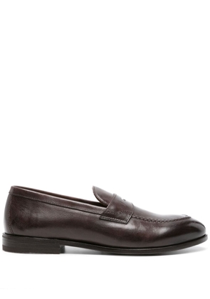 Henderson Baracco leather penny loafers - Brown