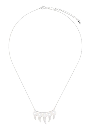 TASAKI 18kt white gold diamond Danger Fang necklace - Silver