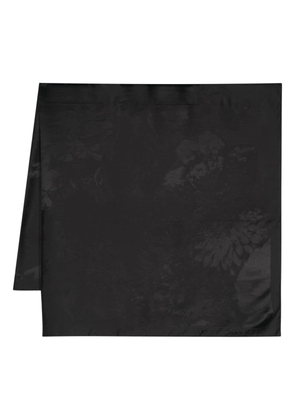 Alexander McQueen patterned-jacquard silk scarf - Black