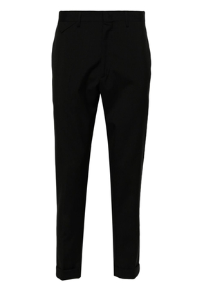 Low Brand tailored-cut virgin-wool trousers - Black