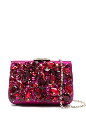 Giambattista Valli crystal-embellished clutch bag - Pink
