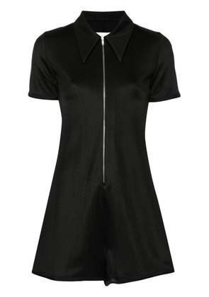 Jil Sander oversize-pointed-collar jersey jumpsuit - Black