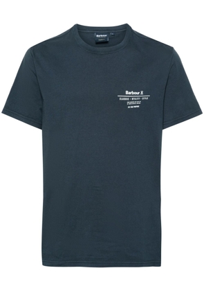 Barbour logo-print cotton T-shirt - Blue