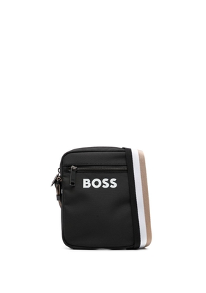 BOSS logo-appliqué crossbody bag - Black