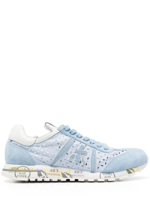 Premiata cut out-detail panelled sneakers - Blue