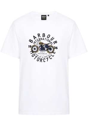 Barbour logo-print cotton T-shirt - White
