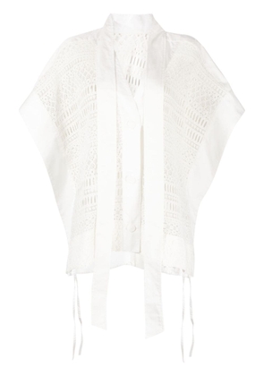 Eudon Choi Bastia Outer crochet jacket - White