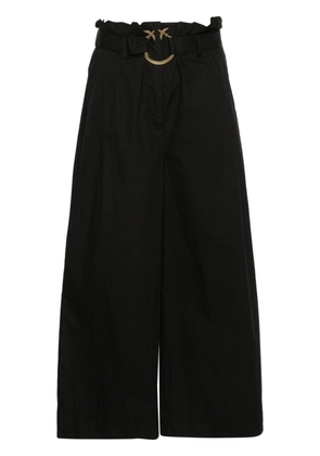 PINKO Poseidone high-waist wide-leg trousers - Black