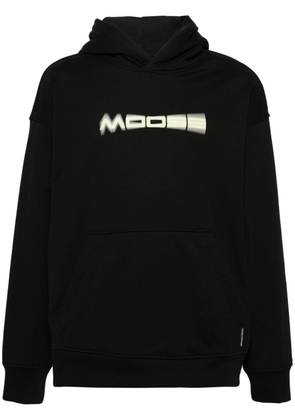 Moose Knuckles logo-print cotton hoodie - Black
