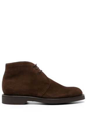 John Lobb lace-up suede boots - Brown