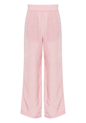 Victoria Beckham crinkled straight-leg trousers - Pink