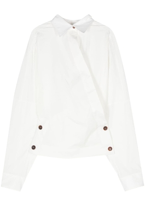 Philosophy Di Lorenzo Serafini wraparound-style blouse - White