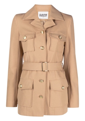Claudie Pierlot button-up trench coat - Brown