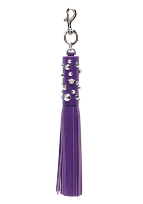 Versace studded tassel keychain - Purple