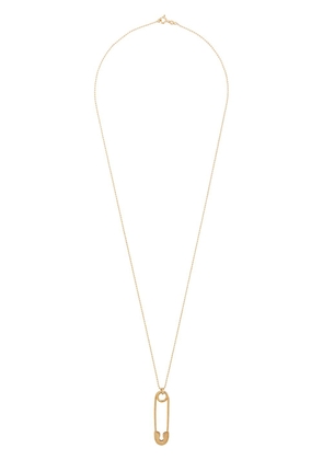 True Rocks large safety pin pendant necklace - Gold