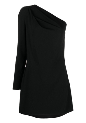 Dsquared2 single-sleeve pleat-detail minidress - Black