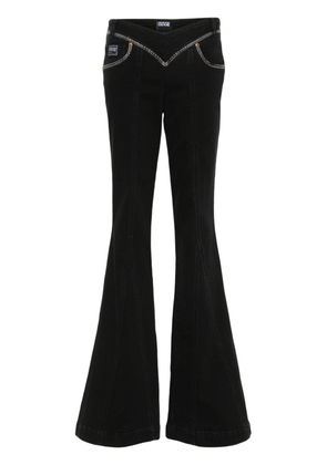 Versace Jeans Couture low-rise flared jeans - Black