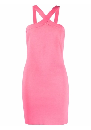 P.A.R.O.S.H. halterneck fitted dress - Pink