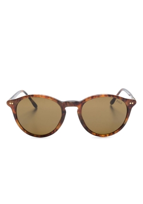 Polo Ralph Lauren tortoiseshell-effect round-frame sunglasses - Brown