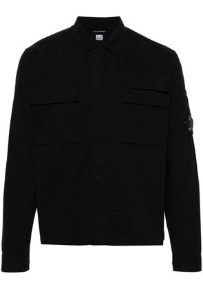 C.P. Company Lens-detail cotton shirt - Black