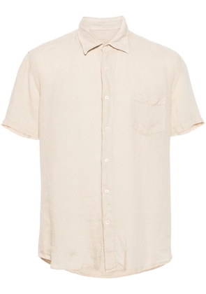 120% Lino classic-collar linen shirt - Neutrals