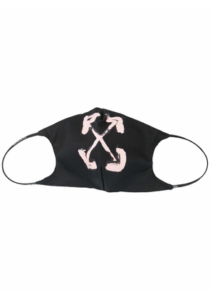 Off-White Painted Arrows motif face mask - Black
