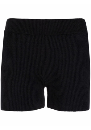 Helmut Lang rib-knit shorts - Black