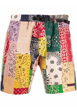 Readymade patchwork bandana print shorts - Neutrals