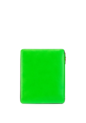 Comme Des Garçons Wallet leather laptop case - Green