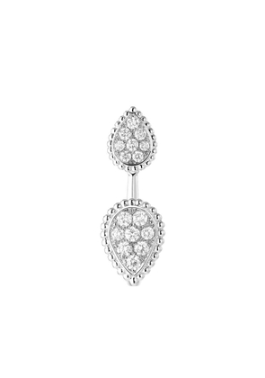 Boucheron 18kt white gold Serpent Bohème diamond single earring - Silver