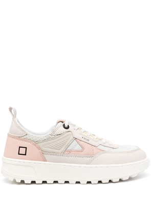 D.A.T.E. contrast-panelling sneakers - Pink