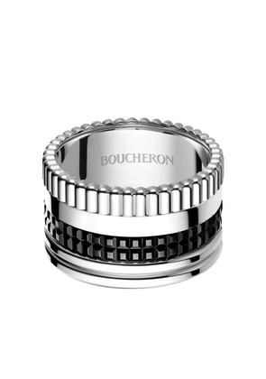 Boucheron 18kt white gold Quatre Black large ring - Silver