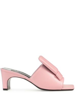 Sergio Rossi SR1 60mm leather mules - Pink