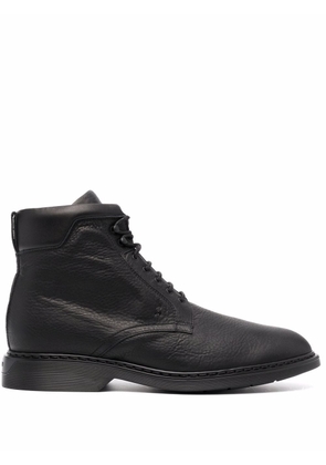 Hogan lace-up leather boots - Black