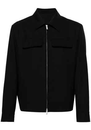 Lardini zip-up wool jacket - Black