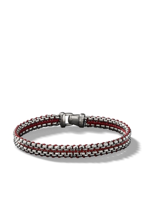 David Yurman Sterling silver Woven Box Chain bracelet