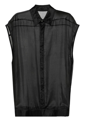 Rick Owens SL Jumbo silk blouse - Black