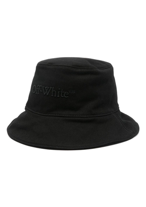 Off-White Bookish denim bucket hat - Black