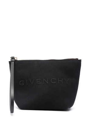 Givenchy embroidered-logo makeup bag - Black
