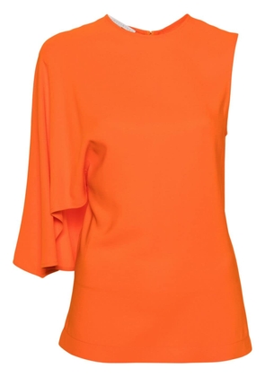 Stella McCartney asymmetric cape-detailed top - Orange