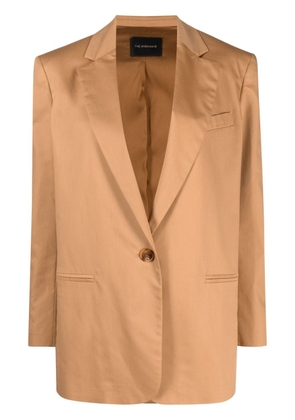THE ANDAMANE Guia oversized single-breasted blazer - Brown