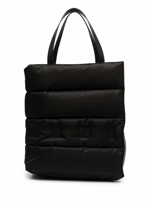 Marni embossed logo tote bag - Black
