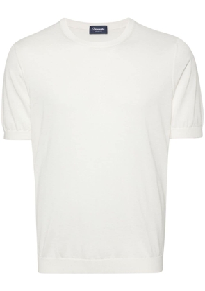 Drumohr knitted cotton T-shirt - White