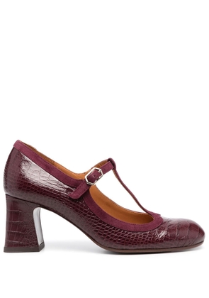 Chie Mihara 70mm leather Mary Jane pumps - Purple
