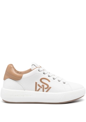 Stuart Weitzman SW Pro leather sneakers - White
