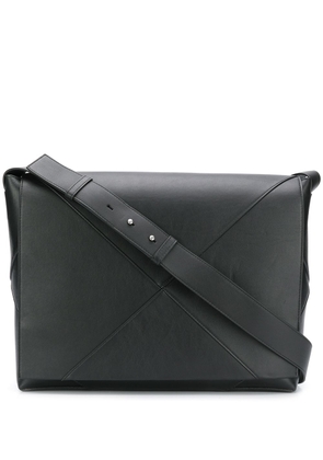 Bottega Veneta maxi weave messenger bag - Black