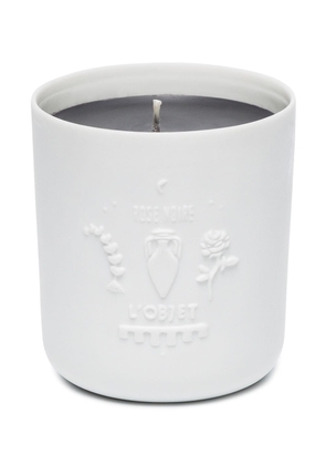 L'Objet Rose Noire embossed candle (350gr) - White