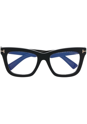TOM FORD Eyewear T-logo square-frame glasses - Black