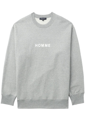 Comme des Garçons Homme logo-print cotton sweatshirt - Grey
